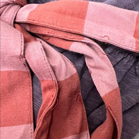 Matilda Jane purple and brown knit wrap top ruffle layer hem dress size 4 - Picture 16 of 16